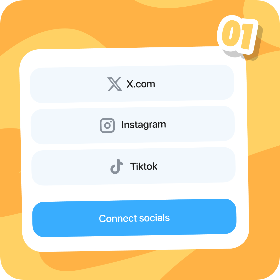 Connects your socials